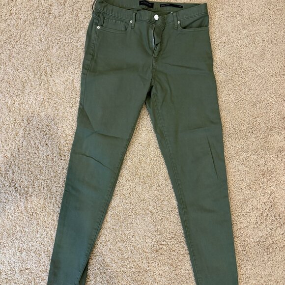 Olive Skinny Pants - Picture 1 of 3